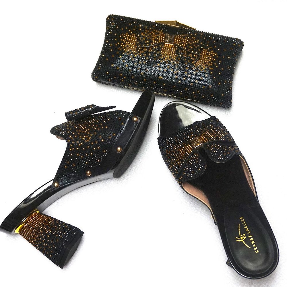 BLACK GOLD BOWTOP BEDAZ S&B SET